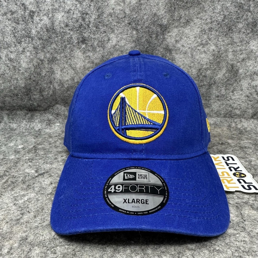 Golden State Warriors Hat Cap Fitted Mens XL Blue NBA Basketball 49FORTY New Era